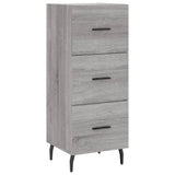Highboard Grey Sonoma 34,5x34x180 cm Engineered Wood 3199255