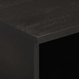 TV Cabinet Black 100x33x46 cm Solid Wood Mango 356835
