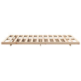Bed Frame Brown 120 x 190 cm Solid Pine Wood 873082
