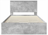 Bed Frame with Drawer Concrete Grey 90 x 200 cm Engineer Wood 3411155