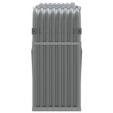 Log Holder Light Grey 180x45x100 cm Galvanised Steel 364554