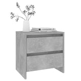 Bedside Cabinets 2 pcs Concrete Grey 45x34.5x44.5 cm Engineered Wood 809854