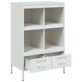 Highboard White 68x39x101.5 cm Steel 843107