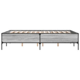 Bed Frame without Mattress Grey Sonoma 120x190 cm Small Double 3279820