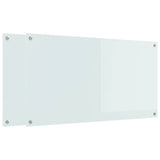Kitchen Backsplash 2 pcs White 110 x 60 cm Tempered Glass 3415484