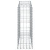 Arched Gabion Baskets 14 pcs 200x50x140/160 cm Galvanised Iron 3145694