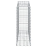 Arched Gabion Baskets 14 pcs 200x50x140/160 cm Galvanised Iron 3145694