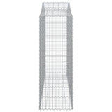 Arched Gabion Baskets 14 pcs 200x50x140/160 cm Galvanised Iron 3145694