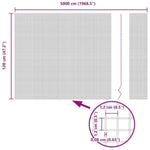 Welded Wire Fence Grey 1.2 x 50 m Steel 42005253