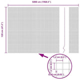 Welded Wire Fence Grey 1.2 x 50 m Steel 42005253