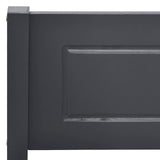 Bed Frame Grey Solid pinewood, plywood Double Durable Bed Frame 322128
