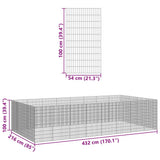 Free Range Animal Enclosure 24-Panel 54x100 cm Galvanised Iron 3321349