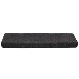 Stair Mats Self-adhesive 20 pcs 65x21x4 cm Dark Grey Rectangular Edge 3365716
