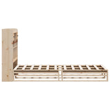 Bookcase Bed without Mattress 90x200 cm Solid Wood Pine 3323950
