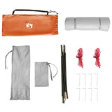 Inner Tent with Roof Grey and Orange 280 x 220 x 176 cm Taffeta 42001148