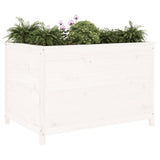 Garden Raised Bed White 119.5x82.5x78 cm Solid Wood Pine 825311