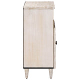Sideboard with Storage White 60 x 33.5 x 75 cm Solid Mango Wood 4018393