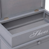 Shoe Cabinet Grey 50x28x58 cm Paulownia Wood 284084