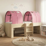 Kids'High Bed Frame with Tunnel Sonoma Oak and Pink 3423542