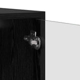 Wall Cabinets 2 pcs Black Oak 68 x 37 x 35 cm Engineered Wood 882918