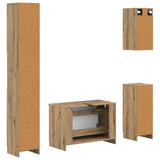 4 Piece Bathroom Cabinet Set UTRECHT Artisan Oak 3417980