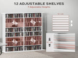 16-Compartment Media Shelf- White T3398P329504