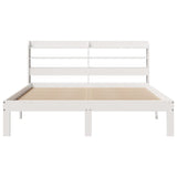 Bed Frame with Headboard without Mattress White 160x200 cm 3306793