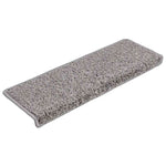 ZNTS Stair Mats 30 pcs 65x21x4 cm Grey 3365825