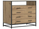 Drawer Cabinet 4-Drawer Artisan oak 70 x 41 x 83.5 cm 8010313