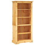 5-Tier Bookcase Mexican Pine Corona Range 80x40x170 cm 243744