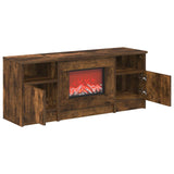 Electric Fireplace Smoked Oak 98 x 28.5 x 40.5 cm 8021195