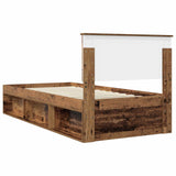 Bed Frame with Headboard Old Wood 90 x 200 cm Solid Pine Wood 3410652