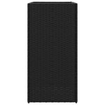 ZNTS Garden Planters 2 pcs Black 40x40x80 cm Poly Rattan 3210519