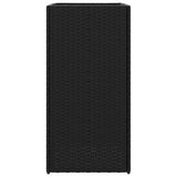 Garden Planter Black 40x40x80 cm Poly Rattan 366413