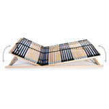 Slatted Bed Base without Mattress with 42 Slats 7 Zones 100x200 cm 246476