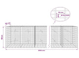 Gabion with 3.5 mm Wire and 5x10 cm Mesh 850x20x100 cm 3462635