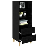 Highboard Black Oak 40 x 36 x 110 cm Engineered Wood 8009867