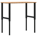 Workbench Light Brown 100x60x cm Solid Wood Oak Rectangular 3309680