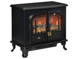 Electric Fireplace Stove Heater LED Fire Flame Effect, Double Door, Freestanding & Portable T3398P422903
