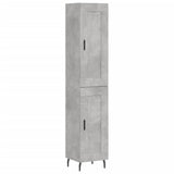 Highboard Concrete Grey 34,5x34x180 cm Engineered Wood 3200469