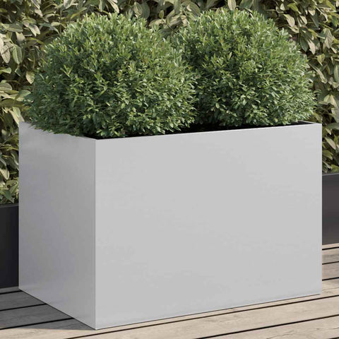 Planter Silver 62x40x39 cm Galvanised Steel 841600