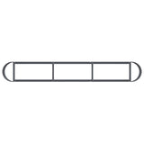 Raised Garden Bed Anthracite 280 x 40x 40 cm 8011700