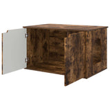 Cat House Smoked Oak 85 x 55 x 50.5 cm Engineered Wood 8000721