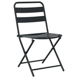 Garden Bistro Set Folding 3 pcs Anthracite Steel 42010318