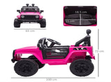 Kids Electric Ride On Car 12V Off Road Toy with Parental Remote Control 2 Motors Horn Lights T3398P348265