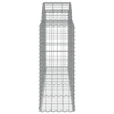 Arched Gabion Baskets 15 pcs 200x50x100/120 cm Galvanised Iron 3146333