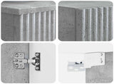 Bathroom Furniture Set 2 pcs Concrete Grey 33 x 34.5 x 100 cm 3406096