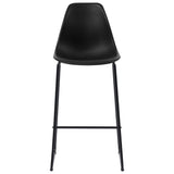 5 Piece Bar Set Plastic Black 279874