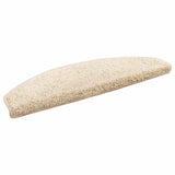 Self-adhesive Stair Mats 15 pcs Light Brown 80 x 24.5 x 3.5 cm 42038655