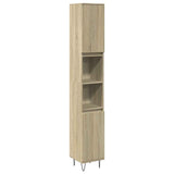 3 Piece Bathroom Furniture Set Sonoma Oak Engineered Wood 3307674